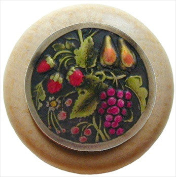 Notting Hill NHW-713N-BHT: Tuscan Bounty Cabinet Knob - Natural/Brass