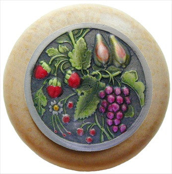 Notting Hill NHW-713N-PHT: Tuscan Bounty Cabinet Knob - Natural/Pewter