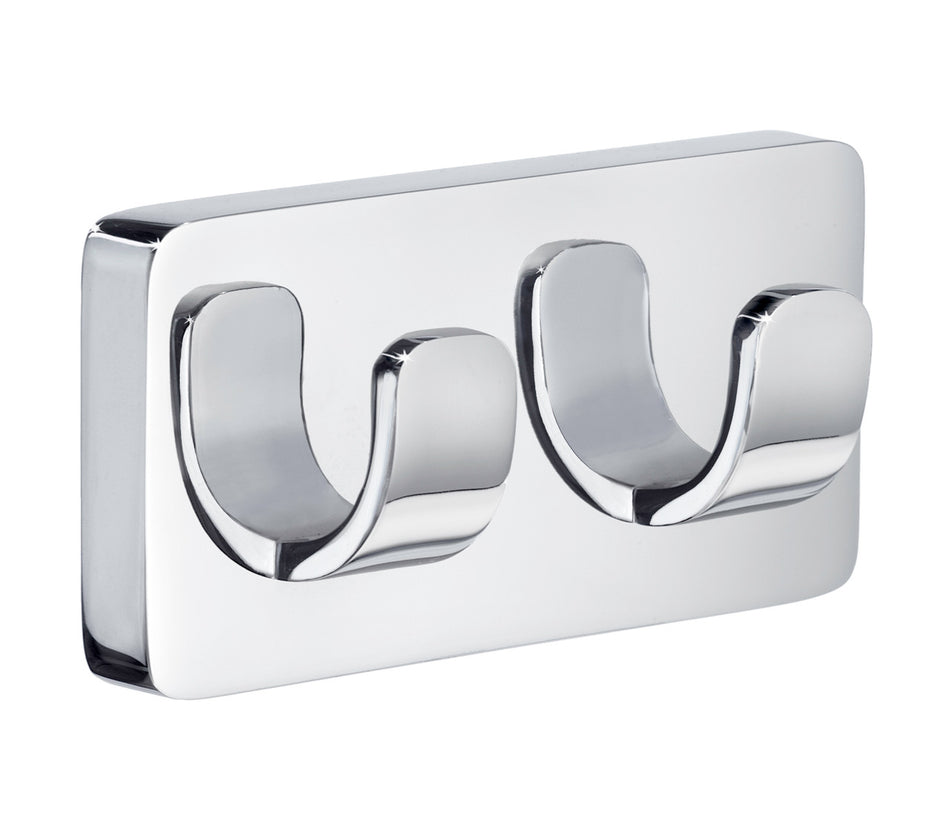 Smedbo OK356: Ice Double Wall Hook - Polished Chrome