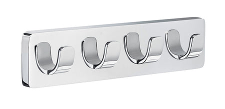 Smedbo OK359: 6-7/8" Ice Quad Hook Rack - Polished Chrome