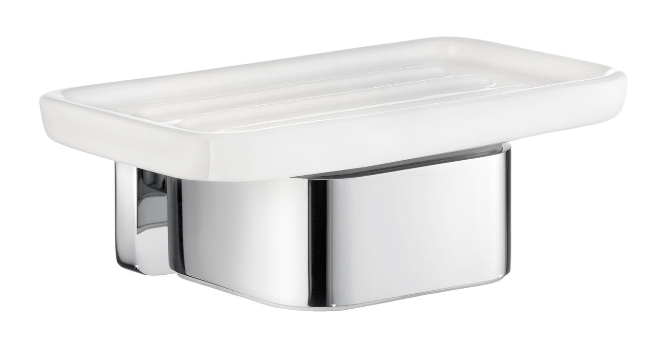 Smedbo OK442P: Ice Soap Dish w/Holder - Polished Chrome