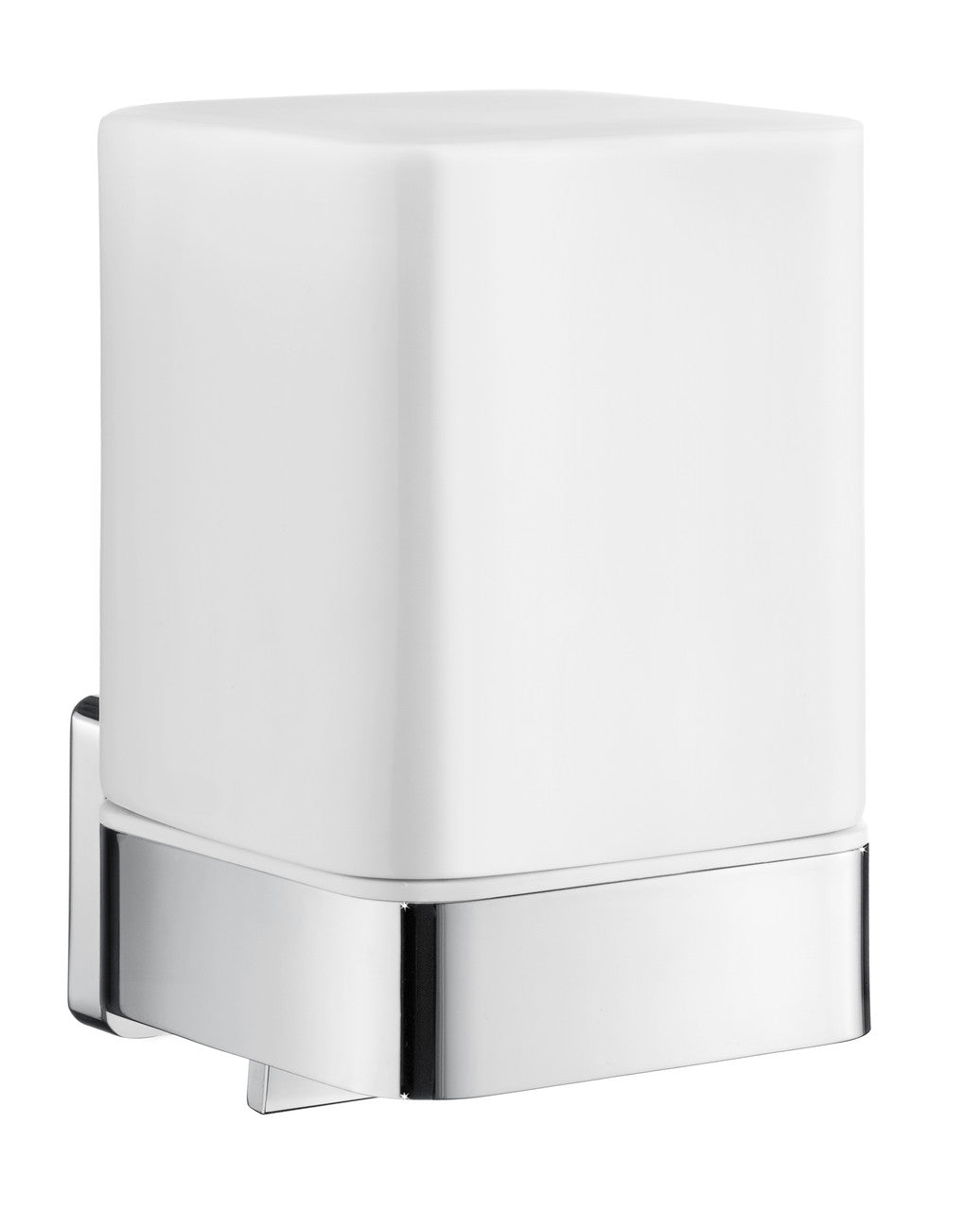 Smedbo OK461P: Ice Wall-Mounted Soap Dispenser - Polished Chrome/Porcelain