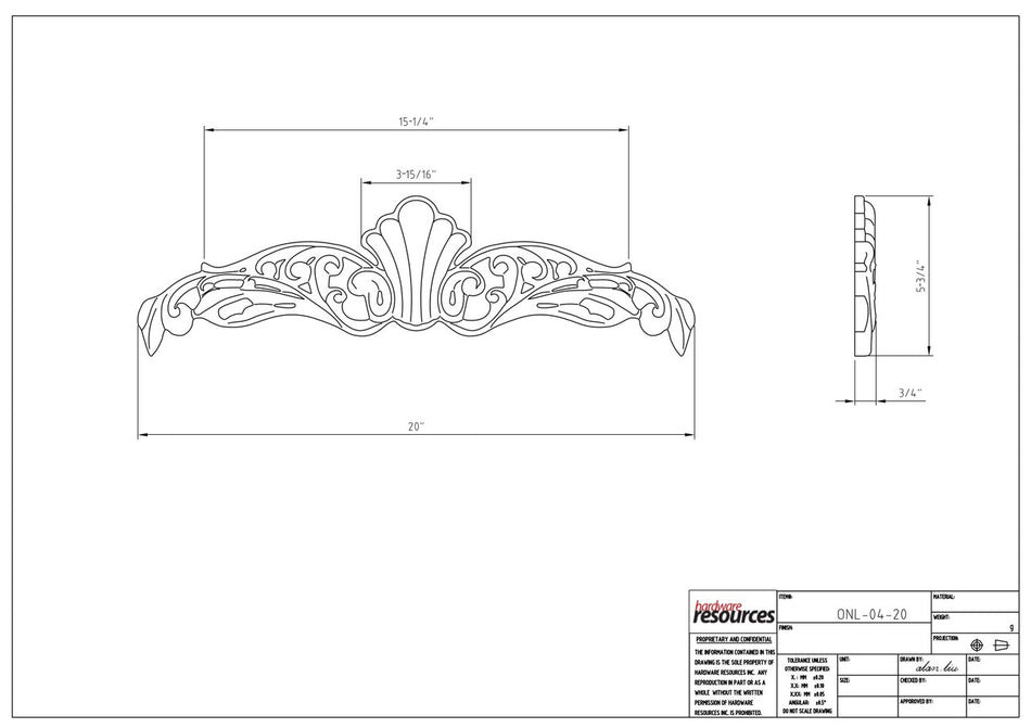 Specification Drawing