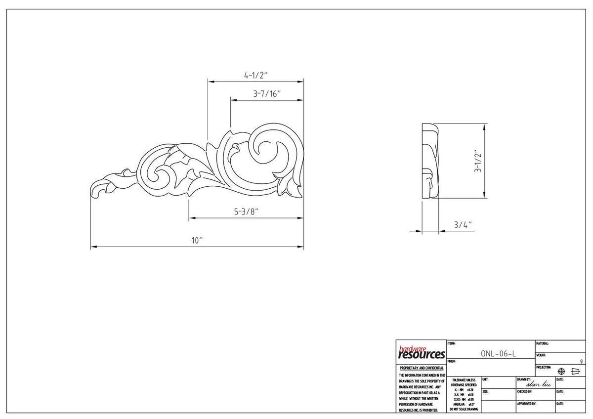 Specification Drawing