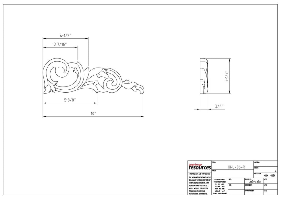Specification Drawing