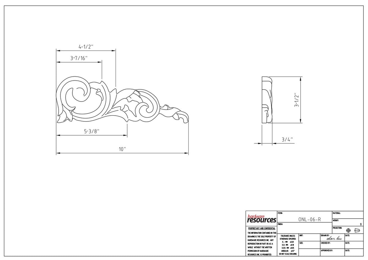 Specification Drawing