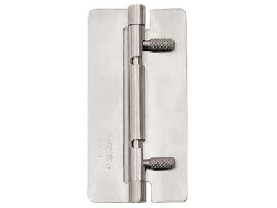 Sugatsune HG-OTB75: 75mm Quick release Hinge w/o Screw Holes - Stainless Steel