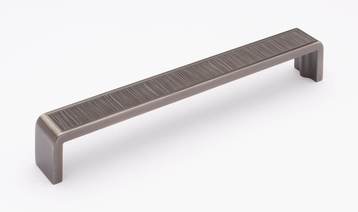 Sietto P-2001-8-G: 8" cc Brushed Cabinet Pull - Gunmetal