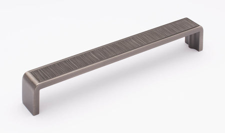 Sietto P-2001-8-G: 8" cc Brushed Cabinet Pull - Gunmetal