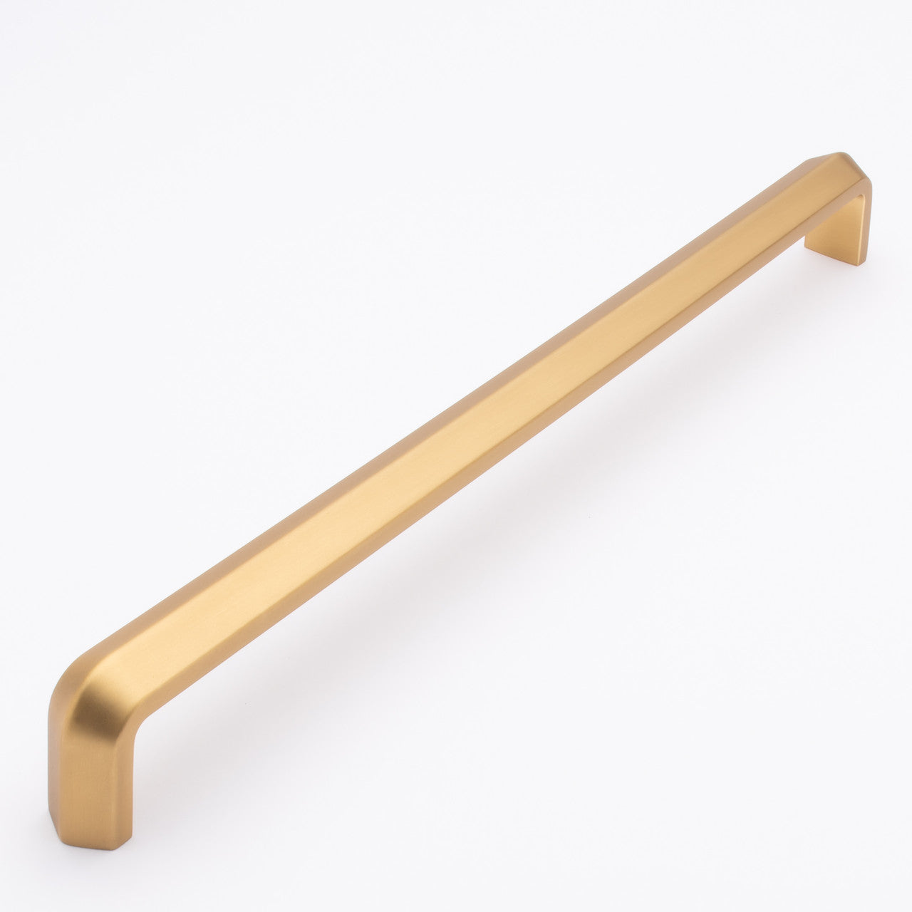 Sietto P-2003-12-SB: 12" cc Eternity Cabinet Pull - Satin Brass