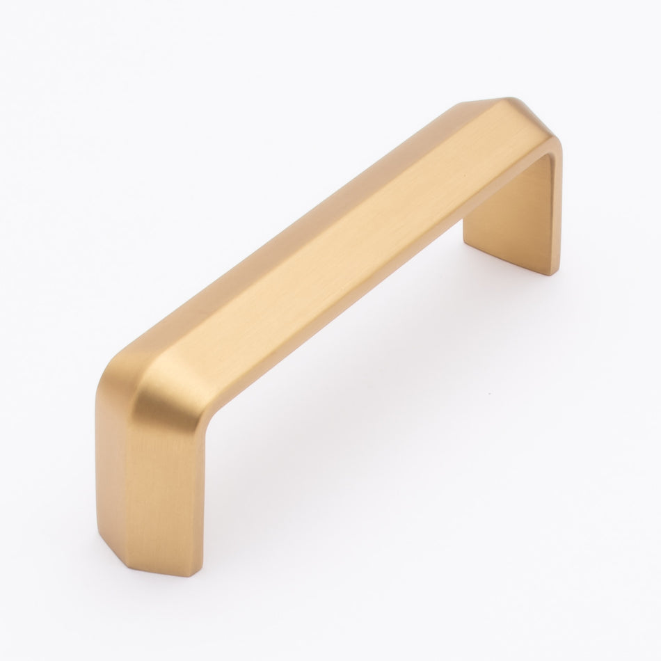 Sietto P-2003-4-SB: 4" cc Eternity Cabinet Pull - Satin Brass