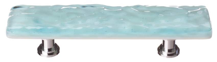 Sietto P-208: 3" cc Glacier Cabinet Pull - Light Aqua