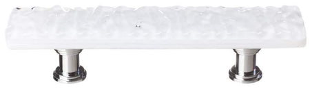 Sietto P-212: 3" cc Glacier Cabinet Pull - White
