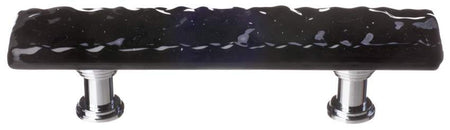 Sietto P-213: 3" cc Glacier Cabinet Pull - Black