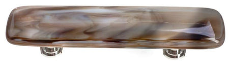 Sietto P-305: 3" cc Cirrus Cabinet Pull - White & Brown