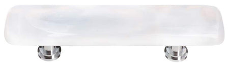 Sietto P-400: 3" cc Cirrus Cabinet Pull - White