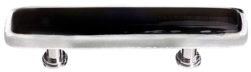 Sietto P-700: 3" cc Reflective Cabinet Pull - Black