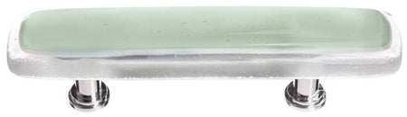 Sietto P-712: 3" cc Reflective Cabinet Pull - Spruce Green