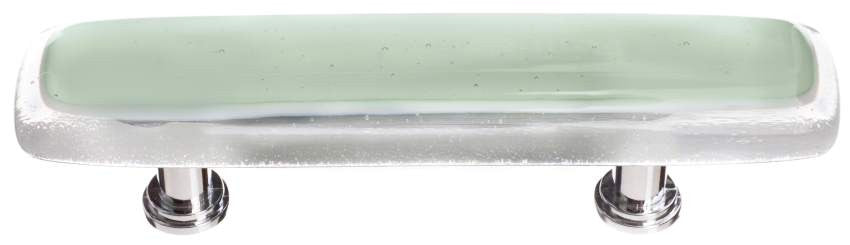 Sietto P-712: 3" cc Reflective Cabinet Pull - Spruce Green