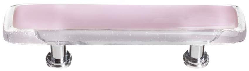 Sietto P-717: 3" cc Reflective Cabinet Pull - Pink
