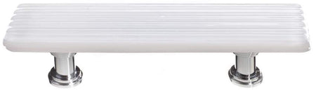 Sietto P-800: 3" cc Texture Cabinet Pull - White
