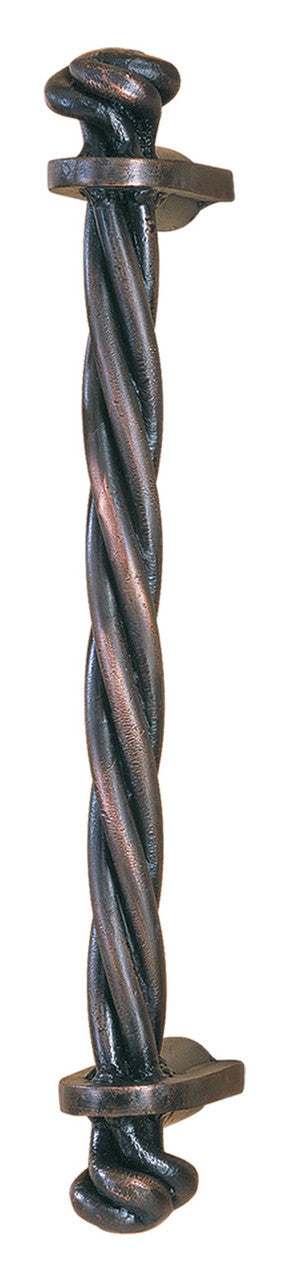 Hawk Hill P105AP: 13" Twist Door Pull - Polished Pewter