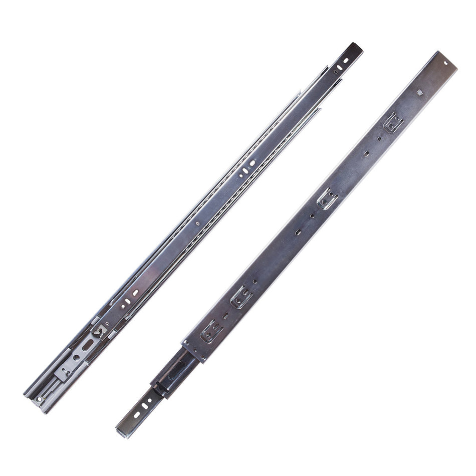 Hickory P1055/12-2C: 12" Soft-close Drawer Slides (pair) - Cadmium