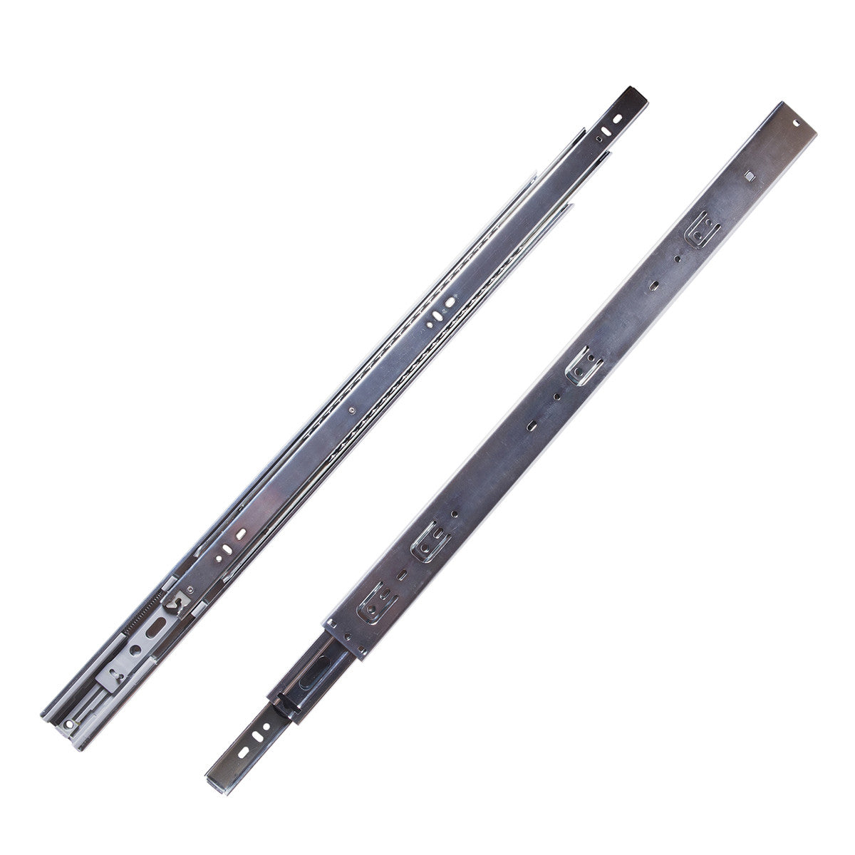 Hickory P1055/18-2C: 18" Soft-close Drawer Slides (pair) - Cadmium