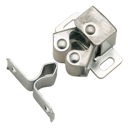 Hickory P107-2C: 15/16" cc Double Roller Cabinet Door Catch - Cadmium