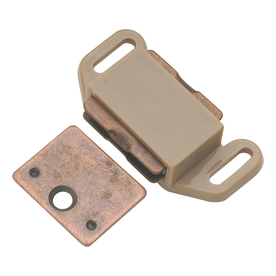 Hickory P110-TP: 1-5/8" cc Magnetic Cabinet Door Catch - Tan Plastic