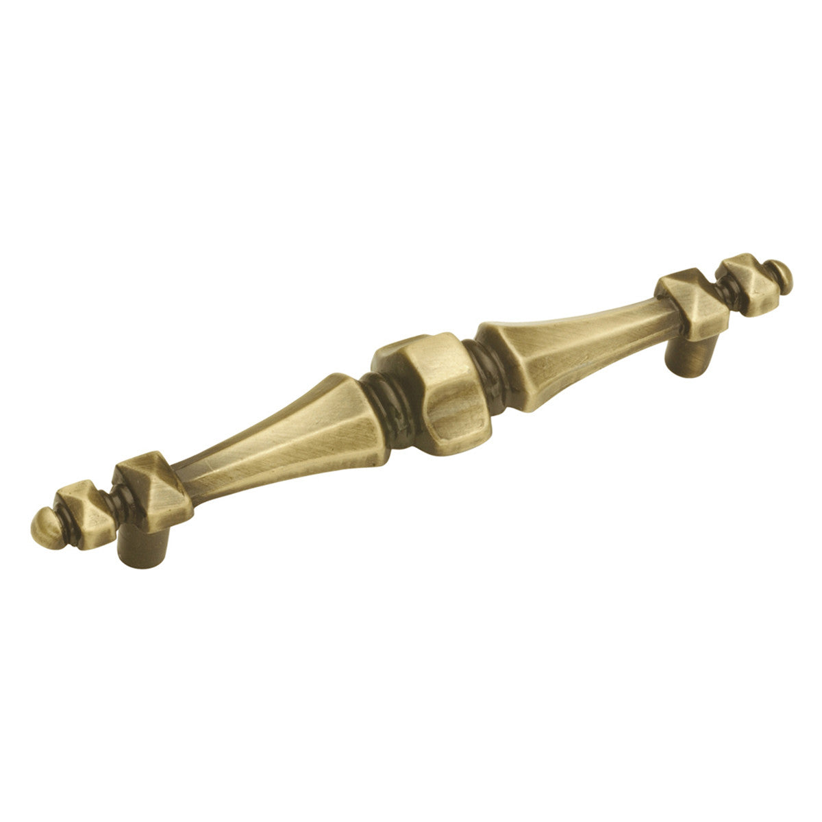 Hickory P132-AB: 4.25" cc Cavalier Cabinet Pull - Antique Brass