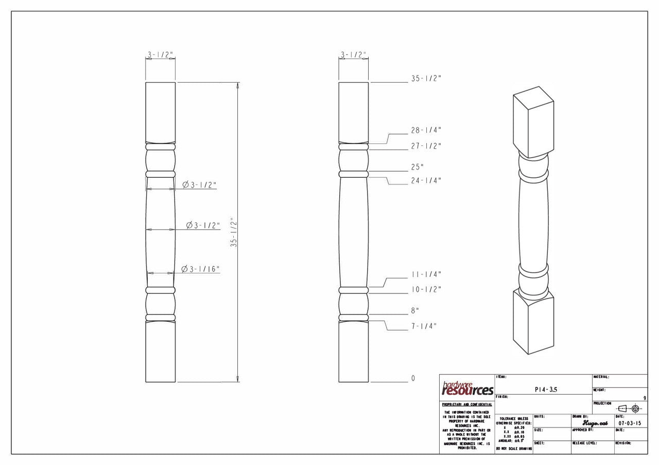 Specification Drawing