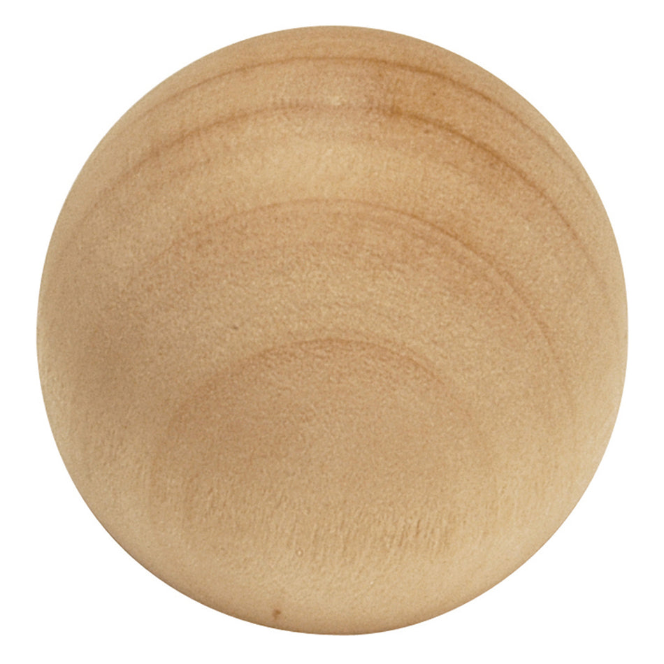Hickory P180-UW: 1-1/4" Natural Woodcraft Round Cabinet Knob - Unfinished Wood