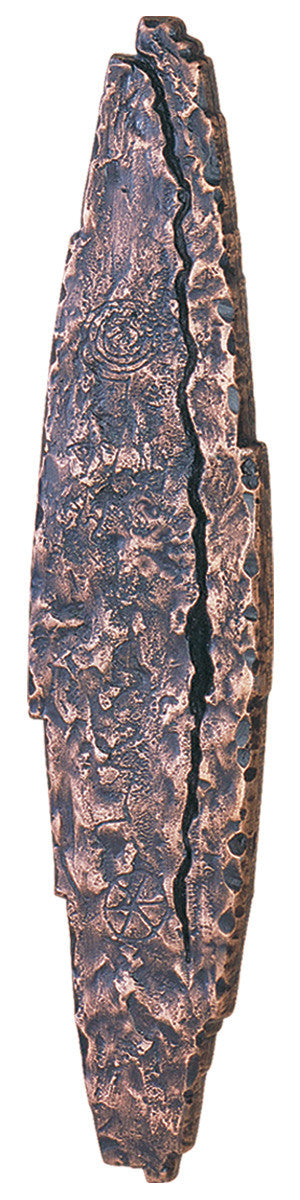 Hawk Hill P208CO: 15-1/4" Petroglyph Door Pull - Copper