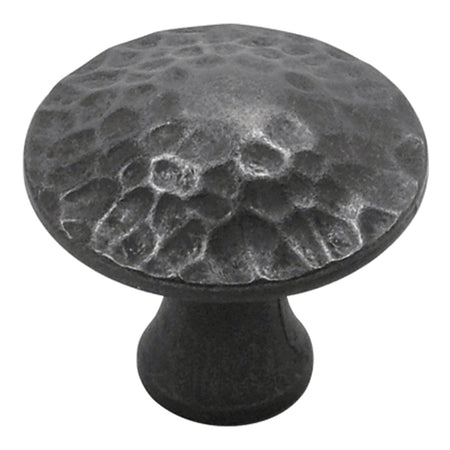 Hickory P2170-BI: 1-1/4" Craftsman Cabinet Knob - Black Iron