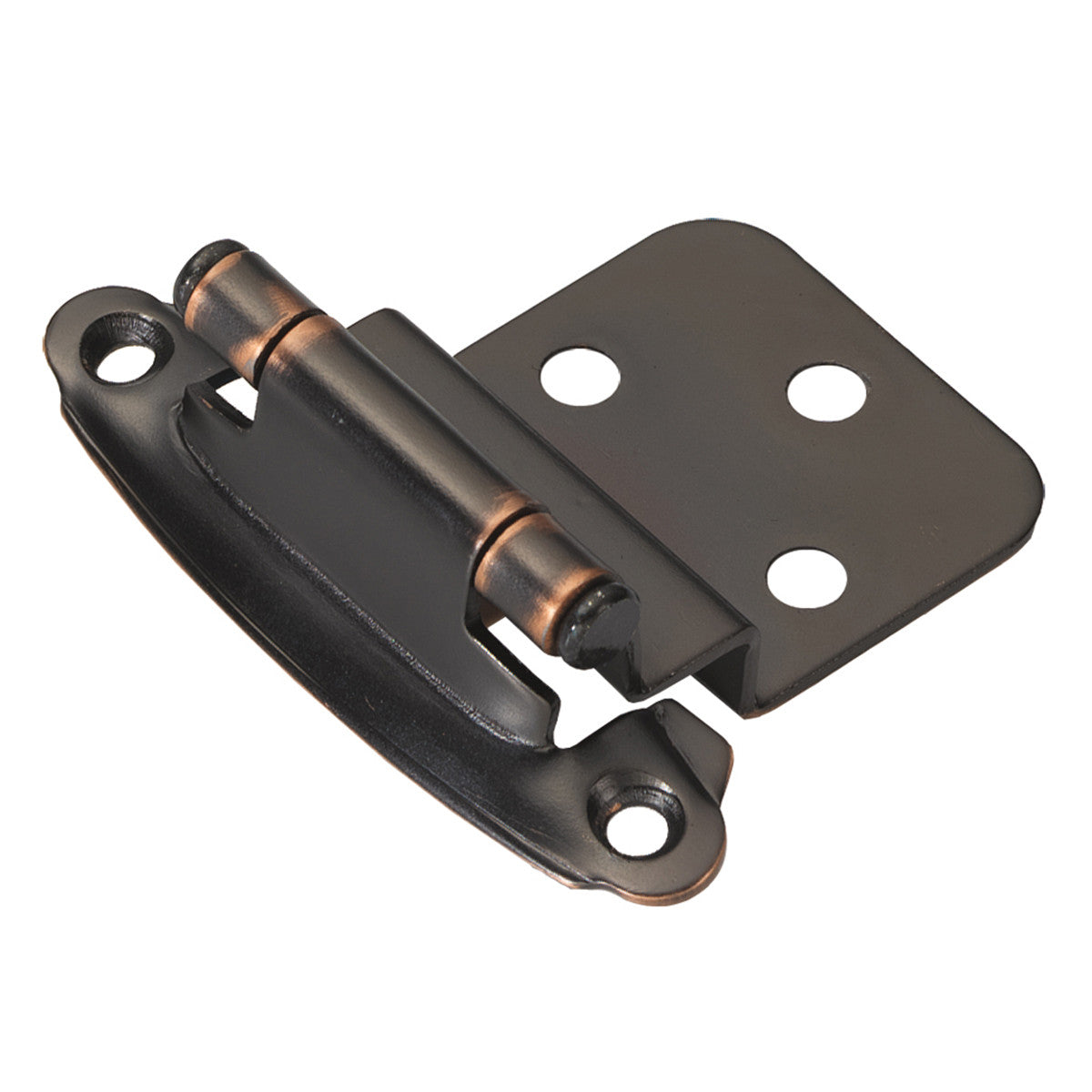 Hickory P243-OBH: Surface Mount/Inset Self-Closing Cabinet Hinge (pair) - Oil-Rubbed Bronze Highlighted