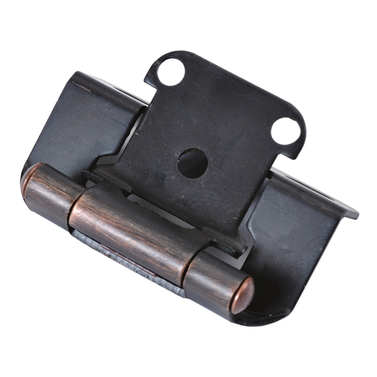 Hickory P2710F-VB: Semi-Concealed/Overlay Self-Closing Cabinet Hinge (pair) - Vintage Bronze