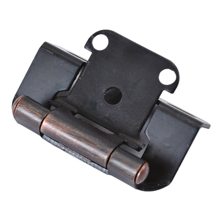 Hickory P2710F-VB: Semi-Concealed/Overlay Self-Closing Cabinet Hinge (pair) - Vintage Bronze
