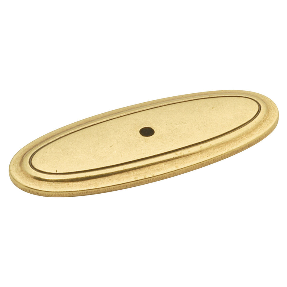 Hickory P277-LP: 3" Manor House Oval Backplate - Lancaster Hand Polished