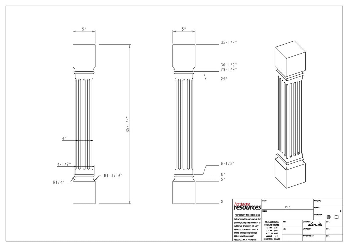 Specification Drawing