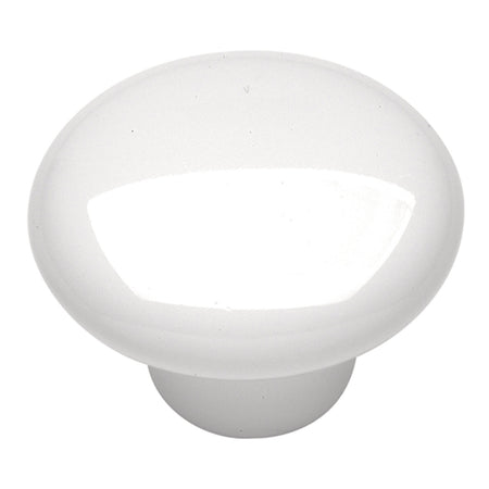 Hickory P29-W: 1-1/2" English Cozy Cabinet Knob - White
