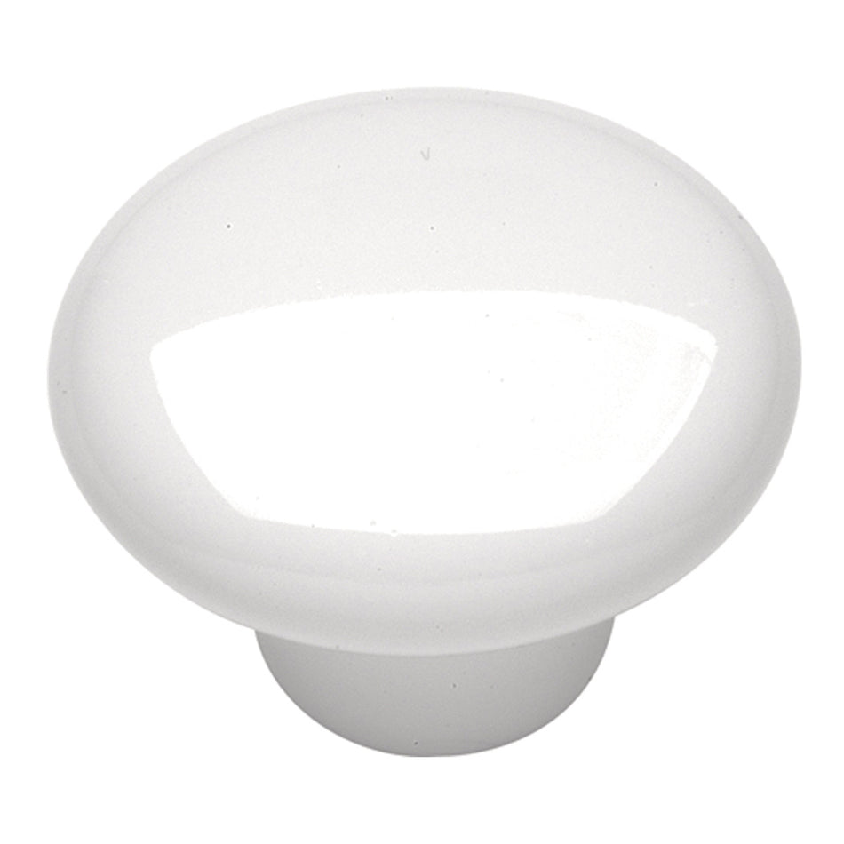 Hickory P29-W: 1-1/2" English Cozy Cabinet Knob - White
