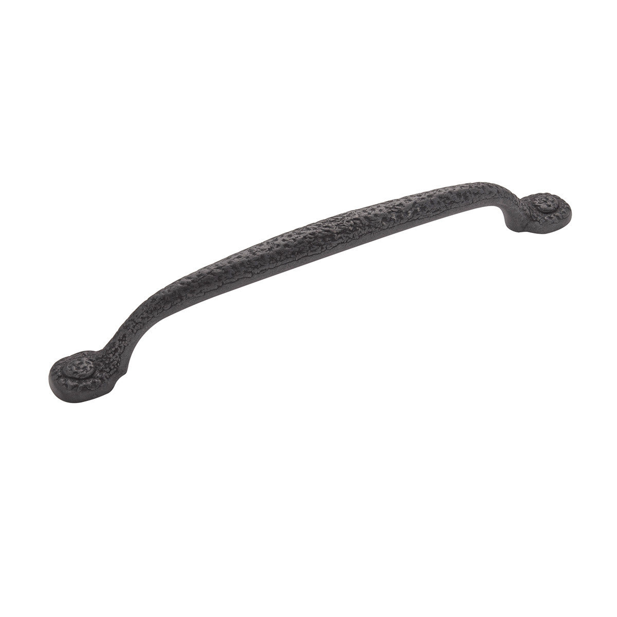 Hickory P2996-BI: 192mm cc Refined Rustic Cabinet Pull - Black Iron