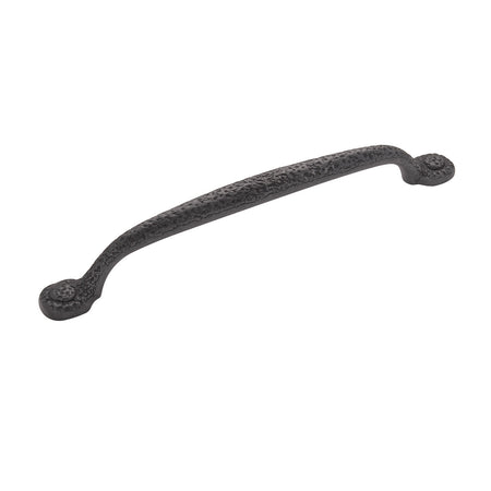 Hickory P2996-BI: 192mm cc Refined Rustic Cabinet Pull - Black Iron