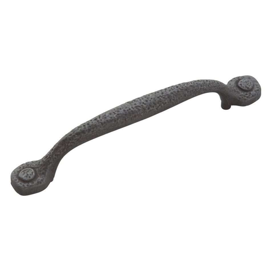 Hickory P2998-BI: 128mm cc Refined Rustic Cabinet Pull - Black Iron