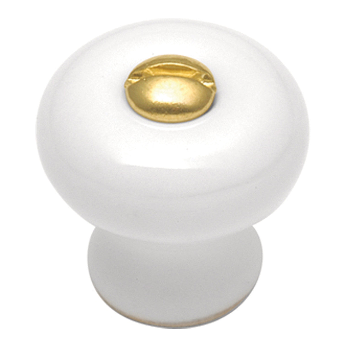 Hickory P3-W: 7/8" English Cozy Cabinet Knob - White