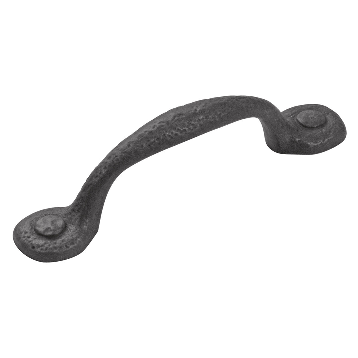 Hickory P3001-BI: 3" cc Refined Rustic Cabinet Pull - Black Iron