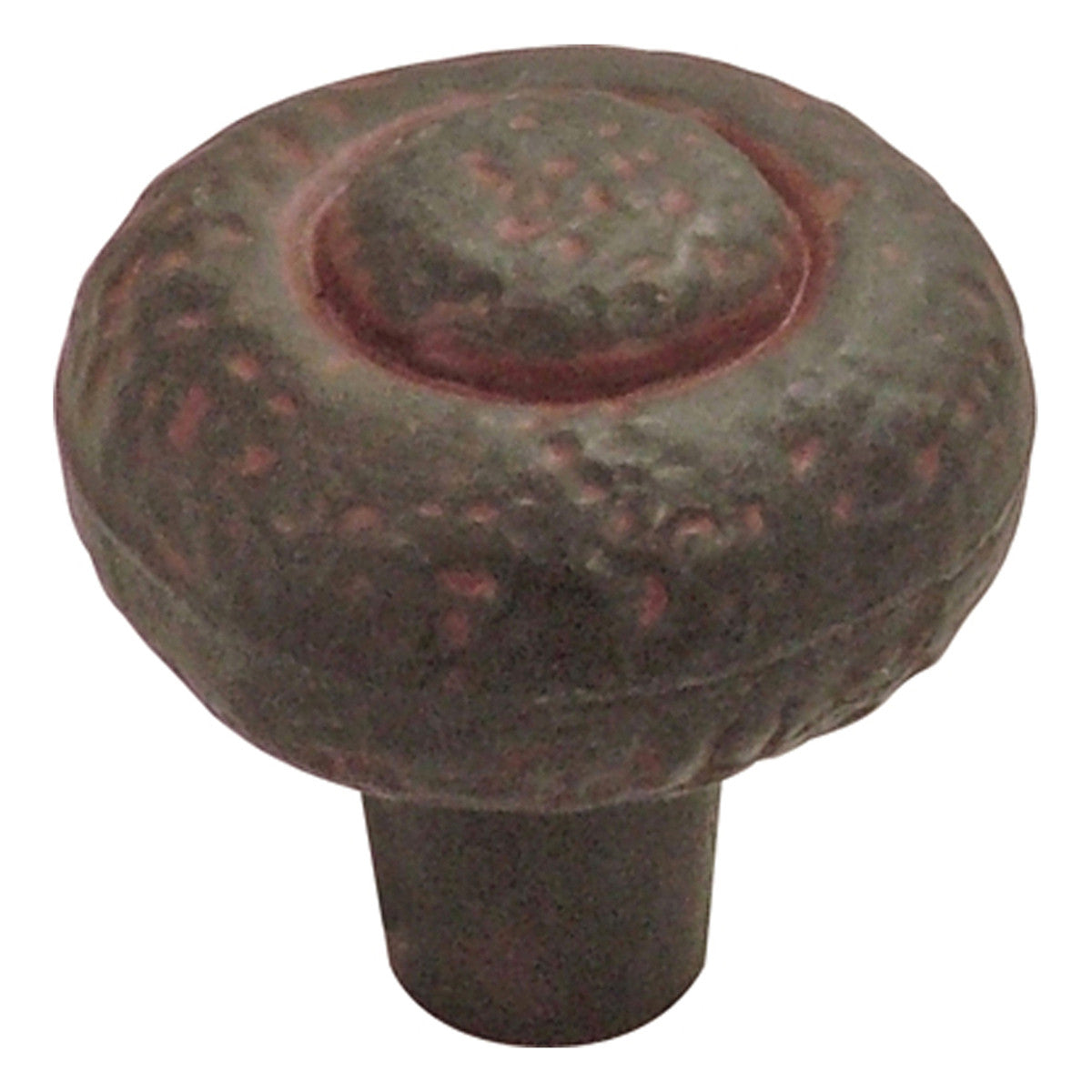 Hickory P3002-RI: 1-1/4" Refined Rustic Cabinet Knob - Rustic Iron