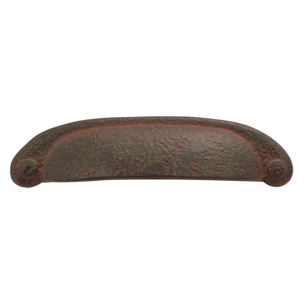 Hickory P3004-RI: 3" & 96mm cc Refined Rustic Cabinet Pull - Rustic Iron