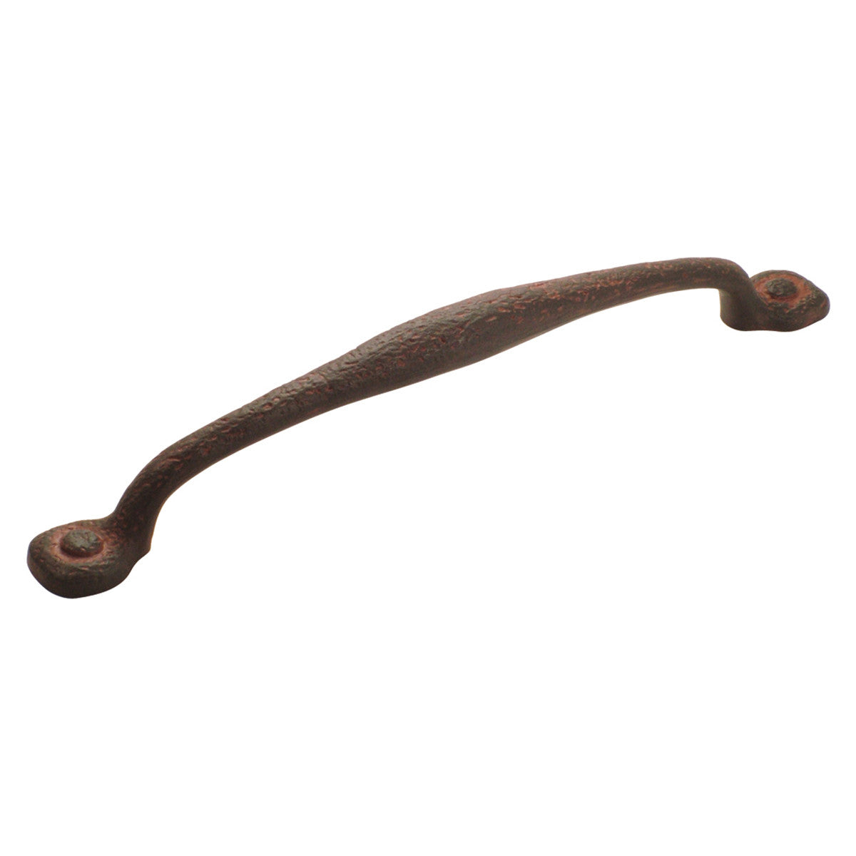 Hickory P3005-RI: 12" cc Refined Rustic Cabinet Pull - Rustic Iron
